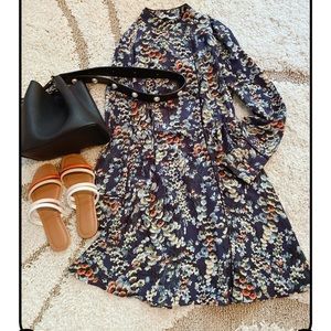 Long sleeve floral dress